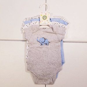 Little Me 4 Pack Cuddly Bodysuits